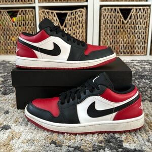 Jordan 1 low bred toe
